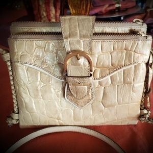 EUC Brahmin Mojito Gold Crossbody handbag